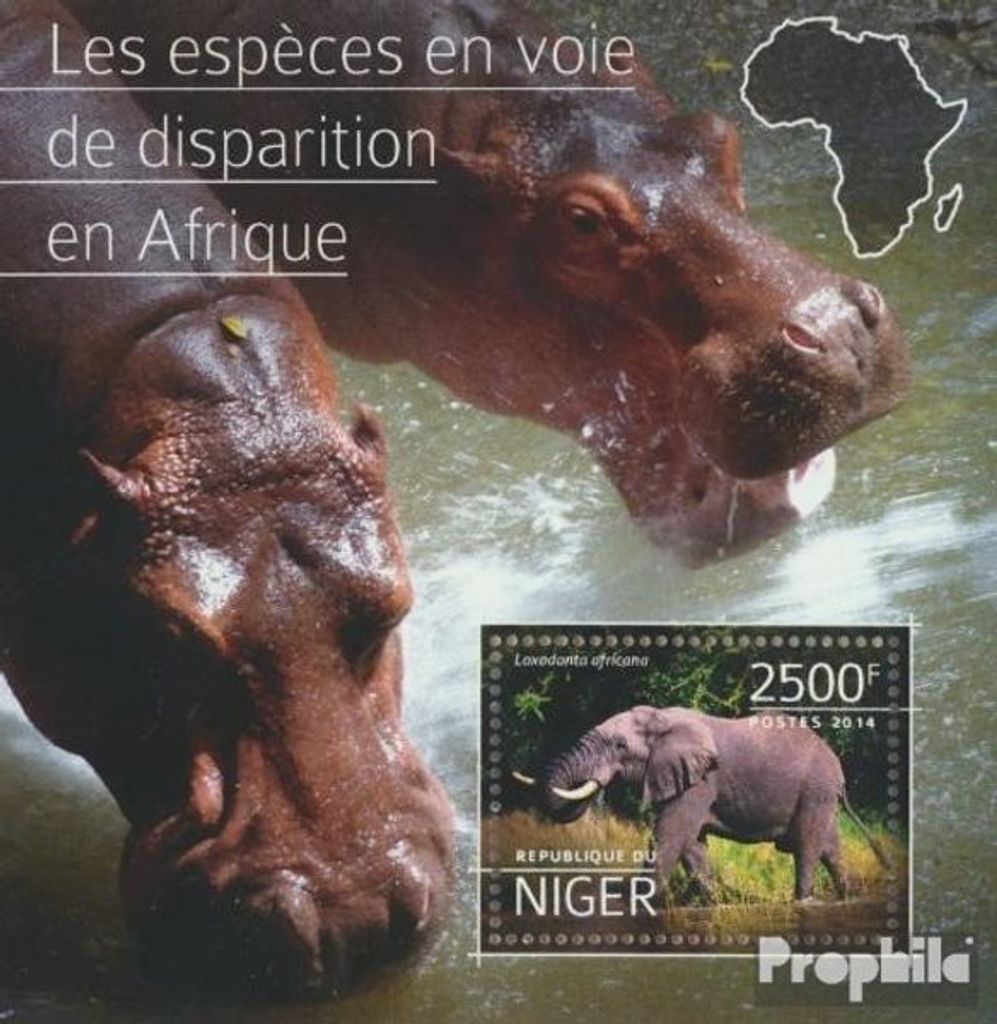 Briefmarken Niger 2014 Mi Block 386 (kompl. Ausg.) postfrisch Verlobte Arten in Afrika
