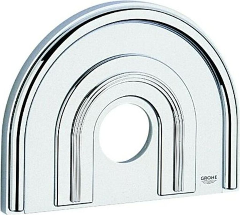 Grohe Chiara Rosette 181 x 235 mm für Thermostat-Brausebatterie chrom/mattchrom - 47459IP0