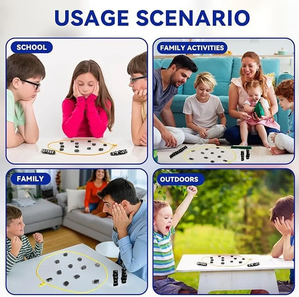 Échiquier magnétique de table transportable - Jeu de société classique