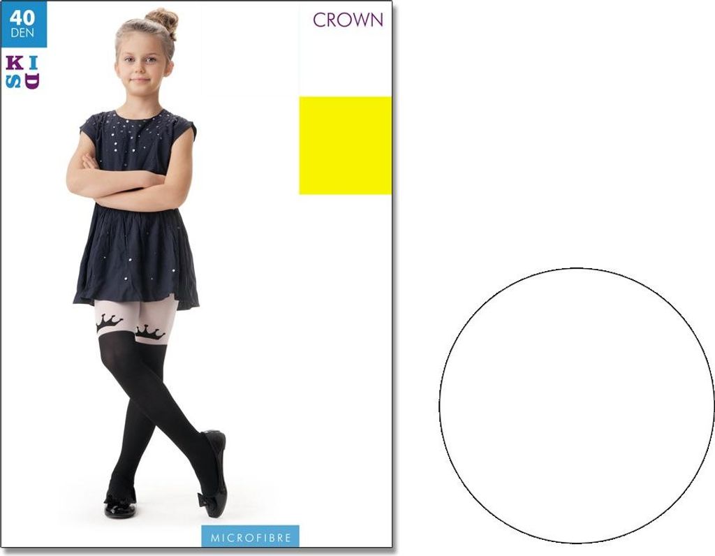 Kniestrümpfe für Kinder mit Krone Bianco 116-122