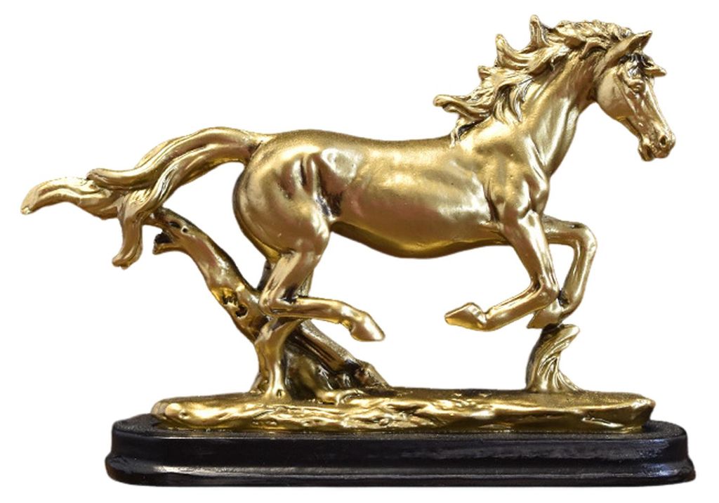 Realistische Pferdefigur, handgefertigte Pony-Statue aus Kunstharz, simulierte Bauernhoftier-Skulptur, Dekoration für Zuhause, Büro oder Schreibt...