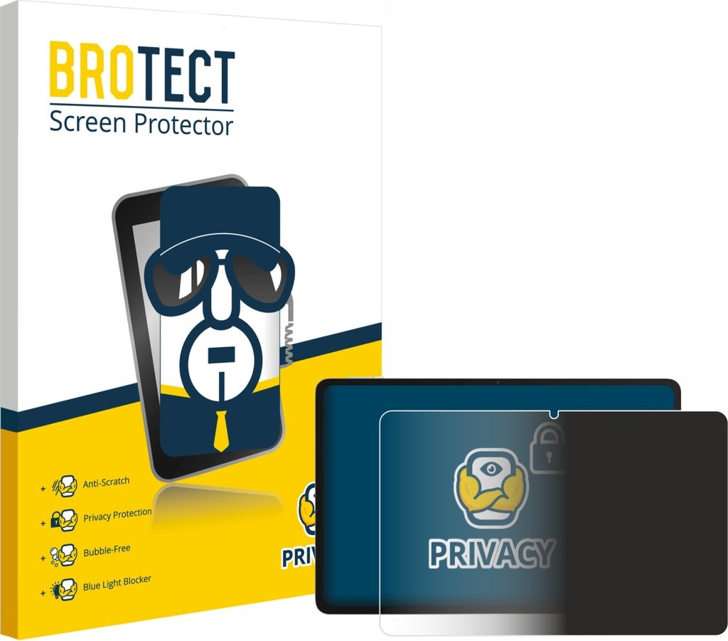 BROTECT Sichtschutzfolie für Honor Pad 10 Anti-Spy Privacy Sichtschutz Blickschutz Folie Blaulicht-Schutz
