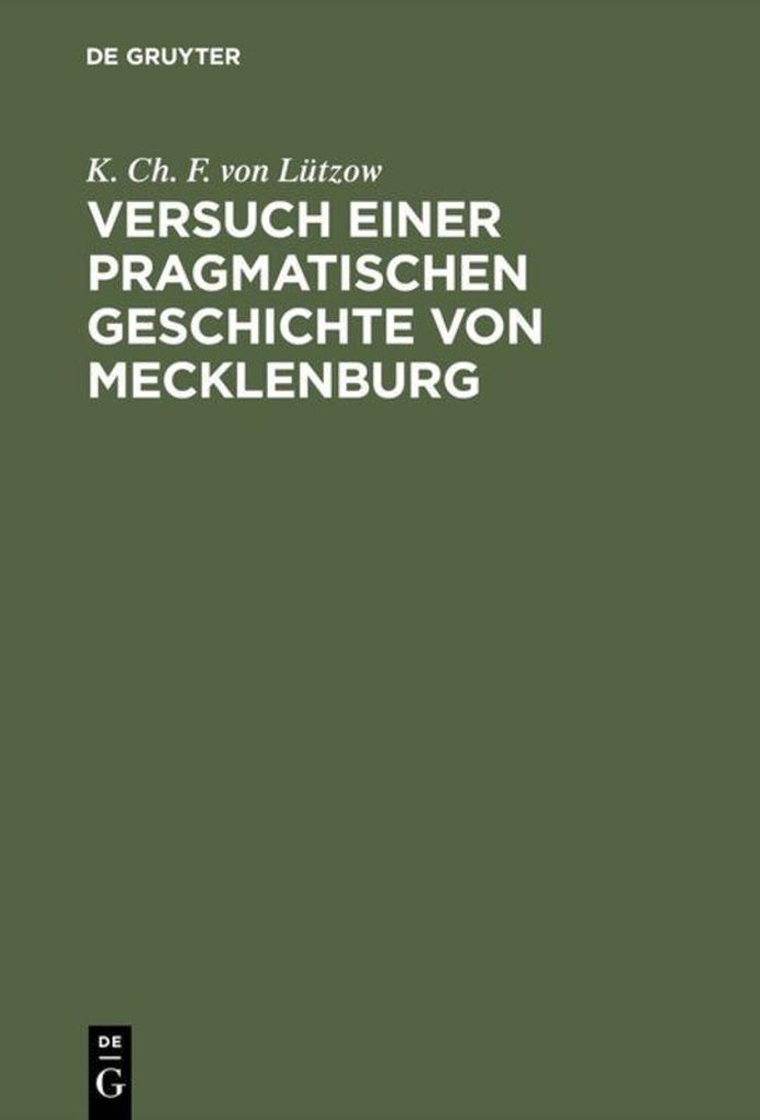 Versuch einer pragmatischen Geschichte von Mecklenburg