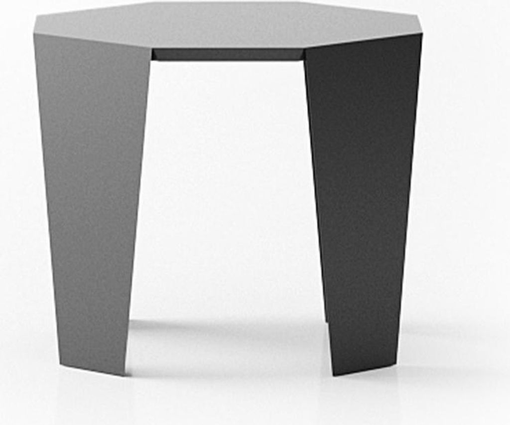 Beistelltisch aus Holz in Braun modern eleganter Wohnstil