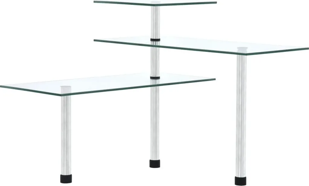 Étagère d'angle de cuisine 3 niveaux verre : fini le plan encombré