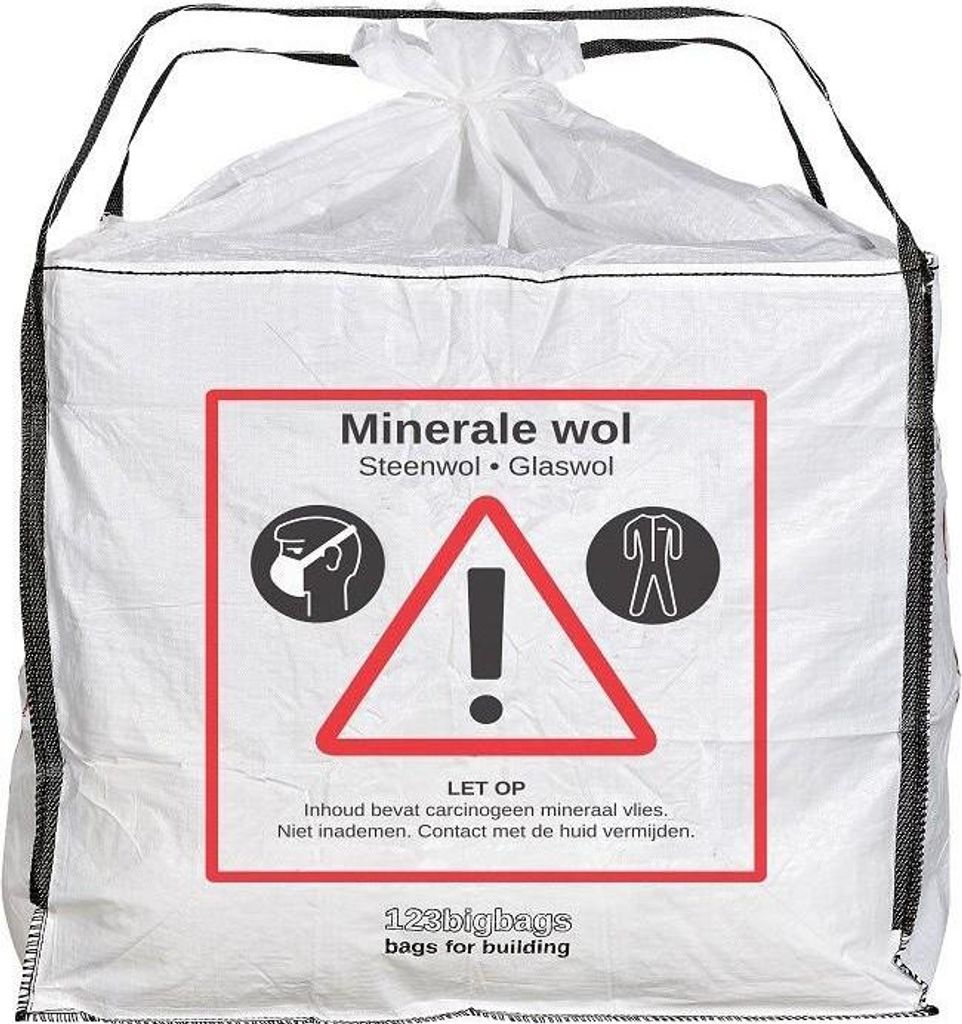 10x Big Bag Mineralwolle Sack 2,3m³ Maße 140x140x120cm | Produktbild 