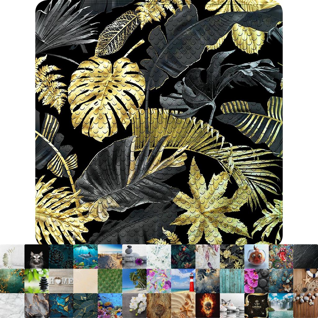 Koupelnová předložka Sanilo Golden Leaves 53 x 53 cm Obrázek produktu 