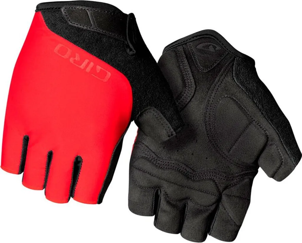 Giro Jag Gants Courts Respirants Rouge Vif M - Rembourrage EVA Antichoc