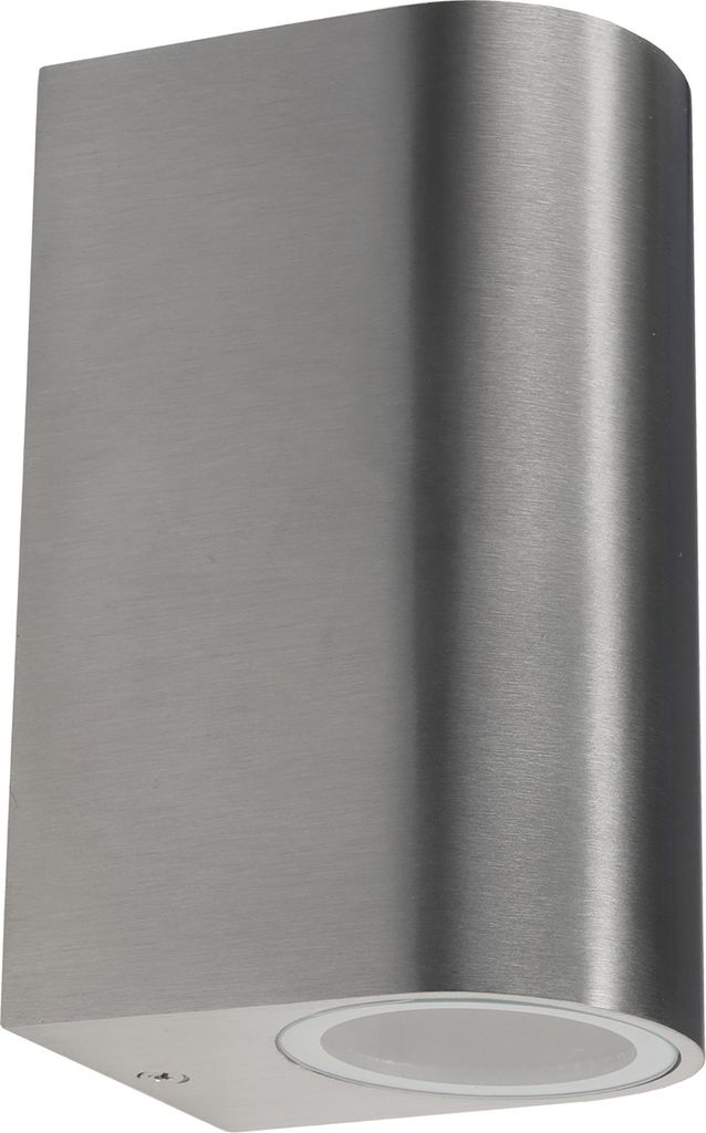 LED-Wandleuchte CTW-2 für 2x GU10 IP44 Edelstahl poliert Produktbild 