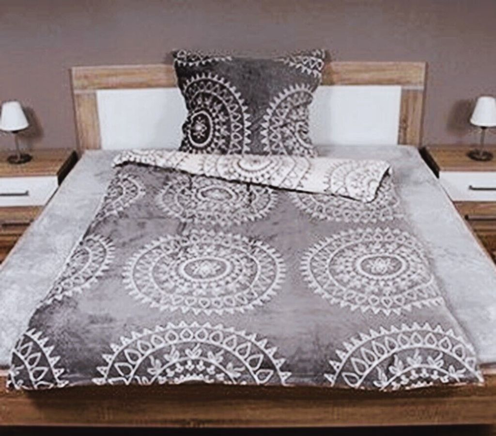 2-teilig Wende Winter Bettwäsche Set Bettbezug 135x200 Kissenbezug 80x80 Teddy Plüsch Cashmere Touch Mikrofaser Super Soft Warm Weich Unisex