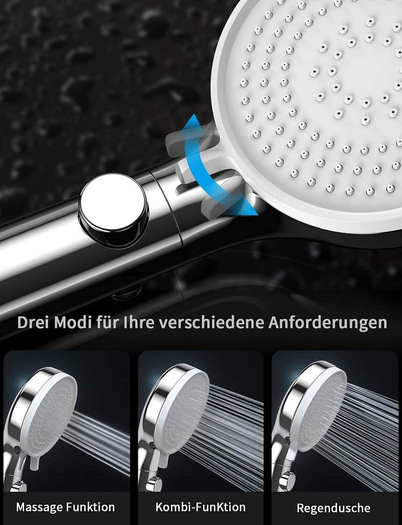 Duschkopf mit Stoppfunktion, Wassersparender | Kaufland.de