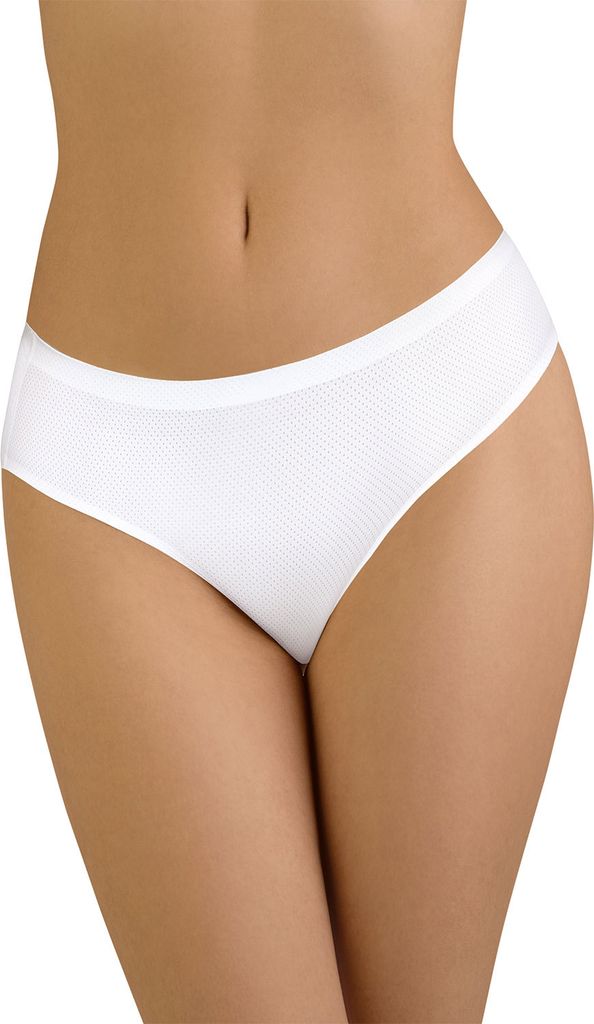 Vivisence dame slip unterhose 4011 glatt voll nahtlos klassisch, weiß, m