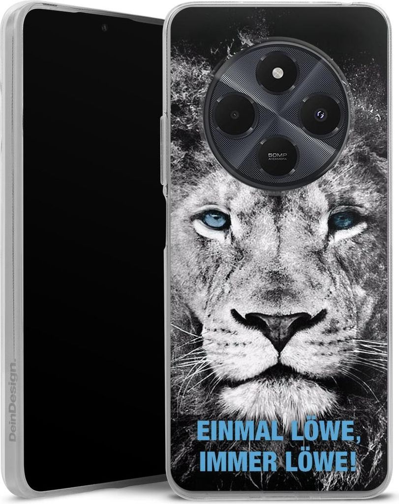 DeinDesign Handyhülle für Xiaomi Redmi 14C Silikon Hülle Case Smartphone Schutzhülle Löwe Offizielles Lizenzprodukt TSV 1860 München