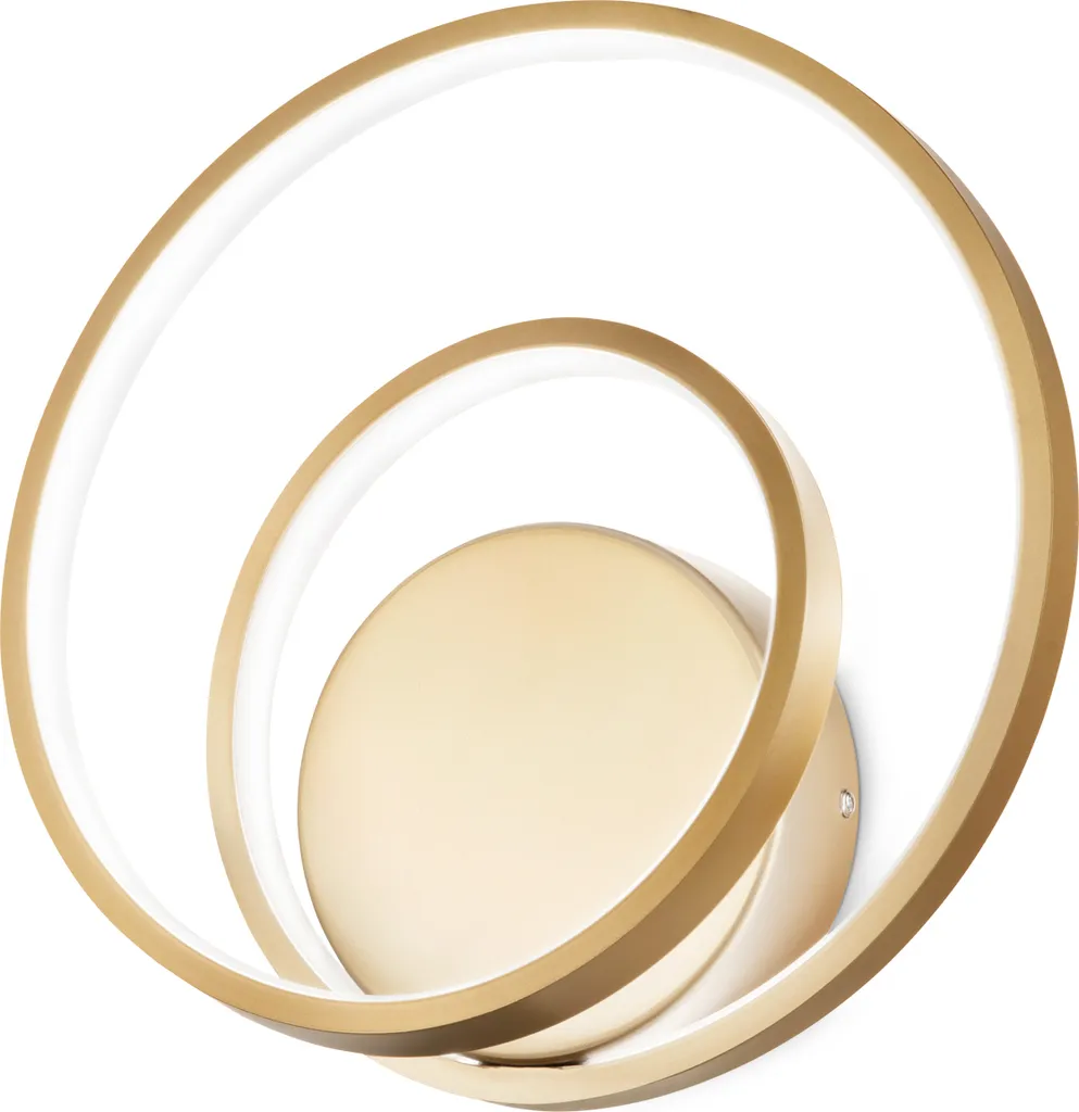 Applique circulaire laiton OZ AP avec diffuseur caoutchouc soft touch