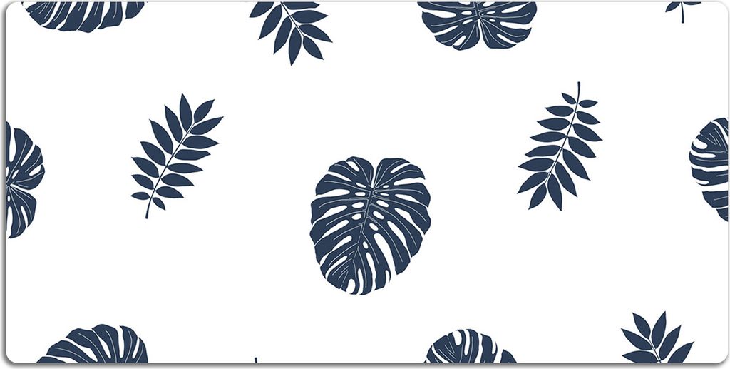 Schreibtischmatte Tischunterlage 100x50 cm Mauspad - Tropische Blätter
