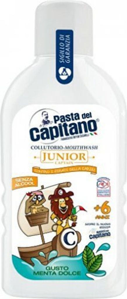 Pasta del Capitano Kinder Mundwasser zarte minze 400 ml - ohne Alkohol