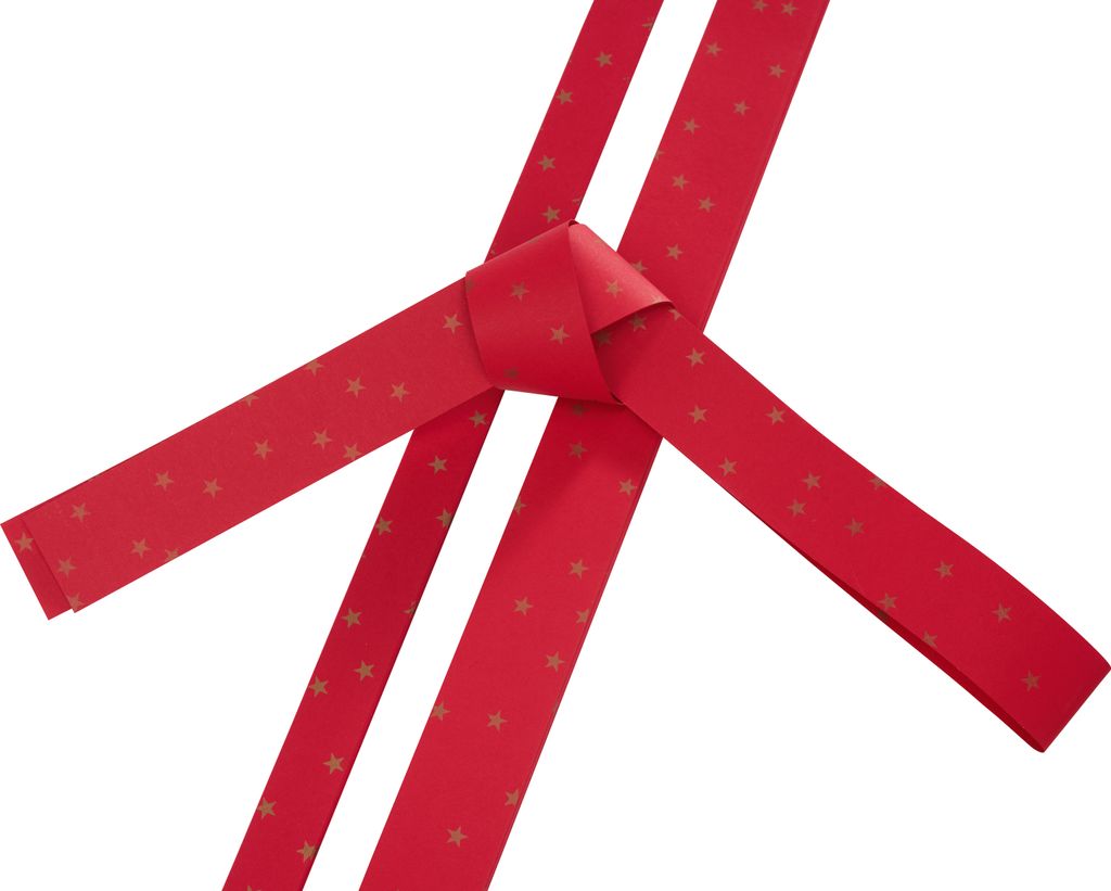 Rico Design Papierstreifen Goldsterne 60 Stück 120 g/qm Bastelbedarf Origami Rot