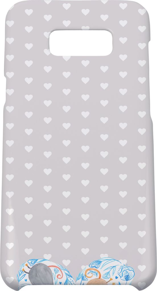 Mr. & Mrs. Panda Samsung Galaxy S8 plus Handyhülle Mäuse Herz - Grau Pastell - Geschenk, Cover, Hülle, Hochzeit, Handy, Freundin, Liebe, Liebli...