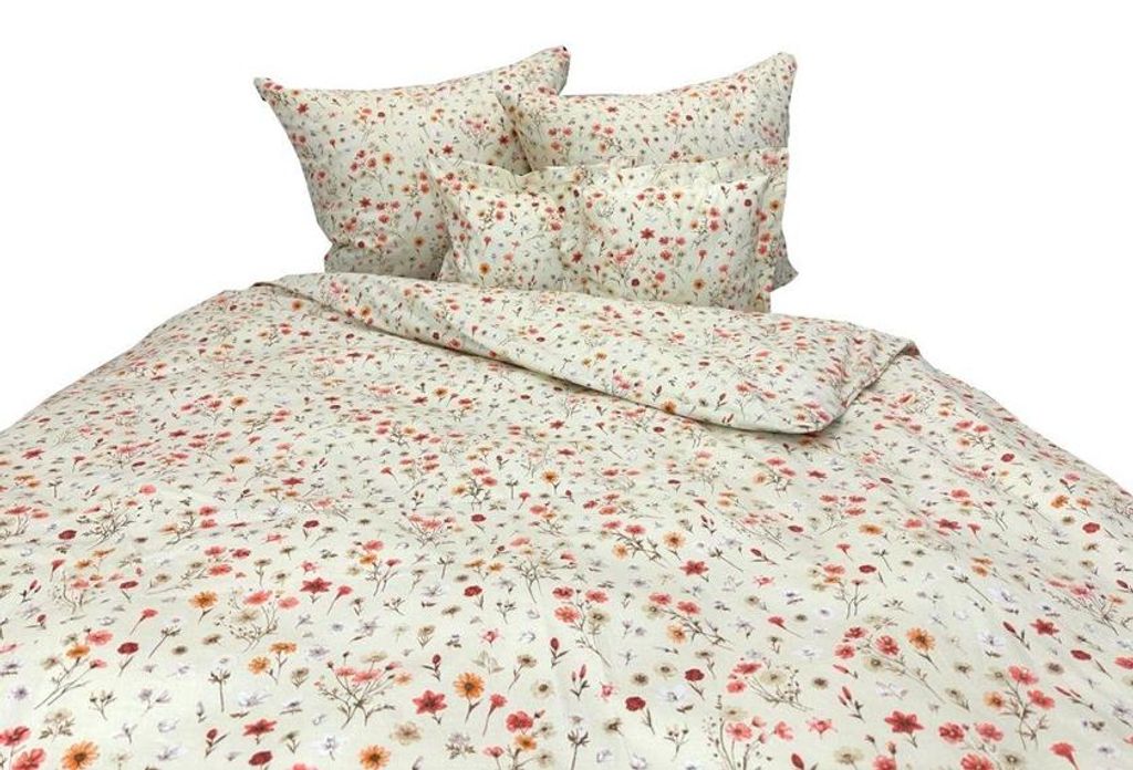 Bettwäsche, Baumwollbettwäsche, hohe Qualität 160x200 1310-2 Bunte Blumen
