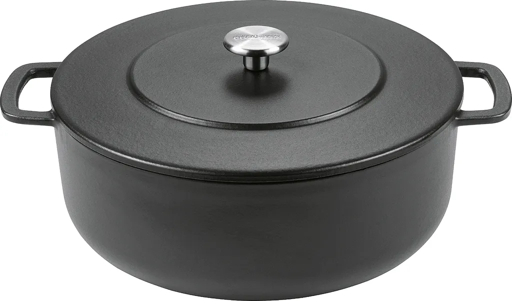 Dutch Oven COMBEKK 28cm Fonte Émaillée 5,8L Noir - Performance Durable