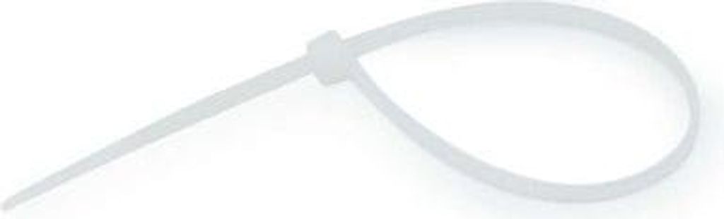 Kabelbinder 300/3,6 mm, weiß, 100 Stück