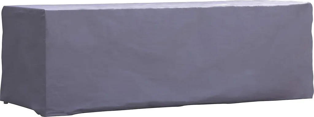 Housse de protection meubles de jardin grise imperméable 245x150x95 cm