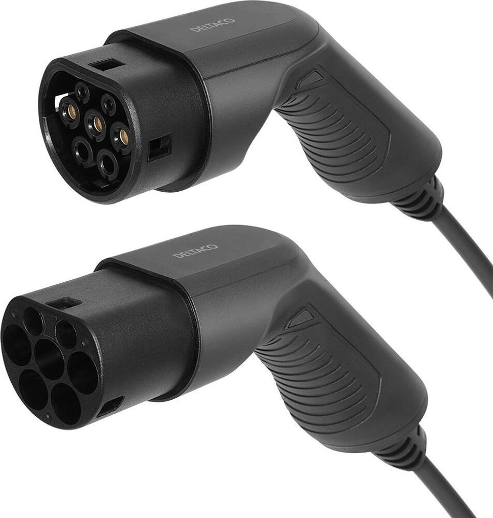 DELTACO e-Charge, Kabeltyp 2 - Typ 2, 1-phasig, 16A, 10M Produktbild 1