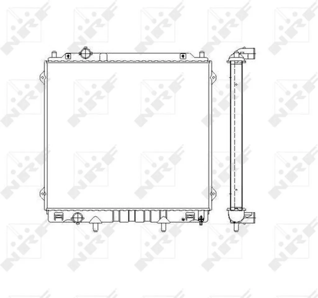 Radiateur de refroidissement moteur Hyundai Terracan HP - Qualité NRF 53480
