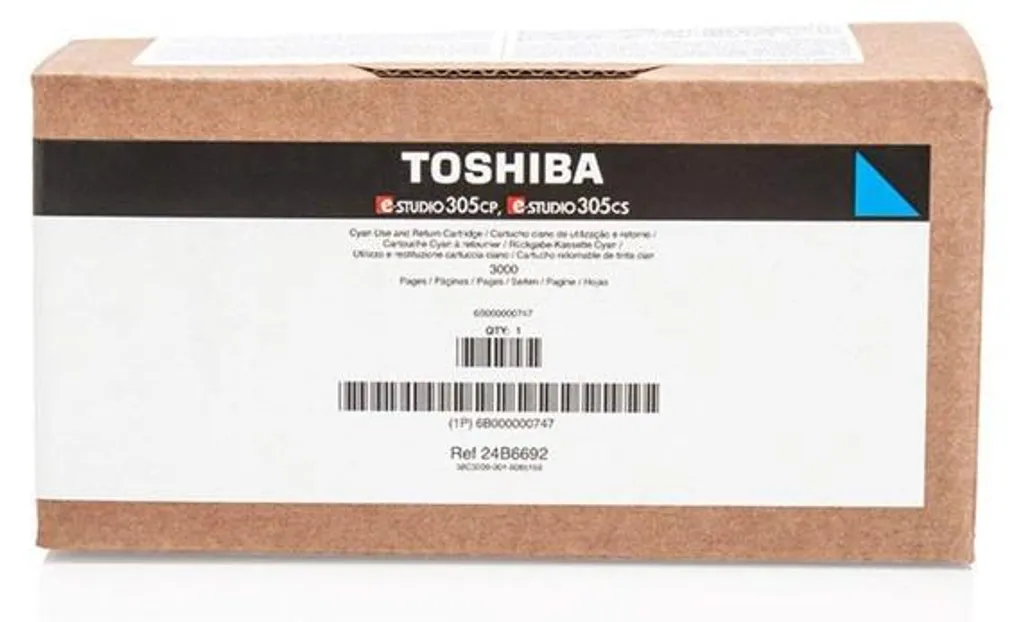 Toner cyan Toshiba T305PC-R haute fidélité pour des couleurs nettes