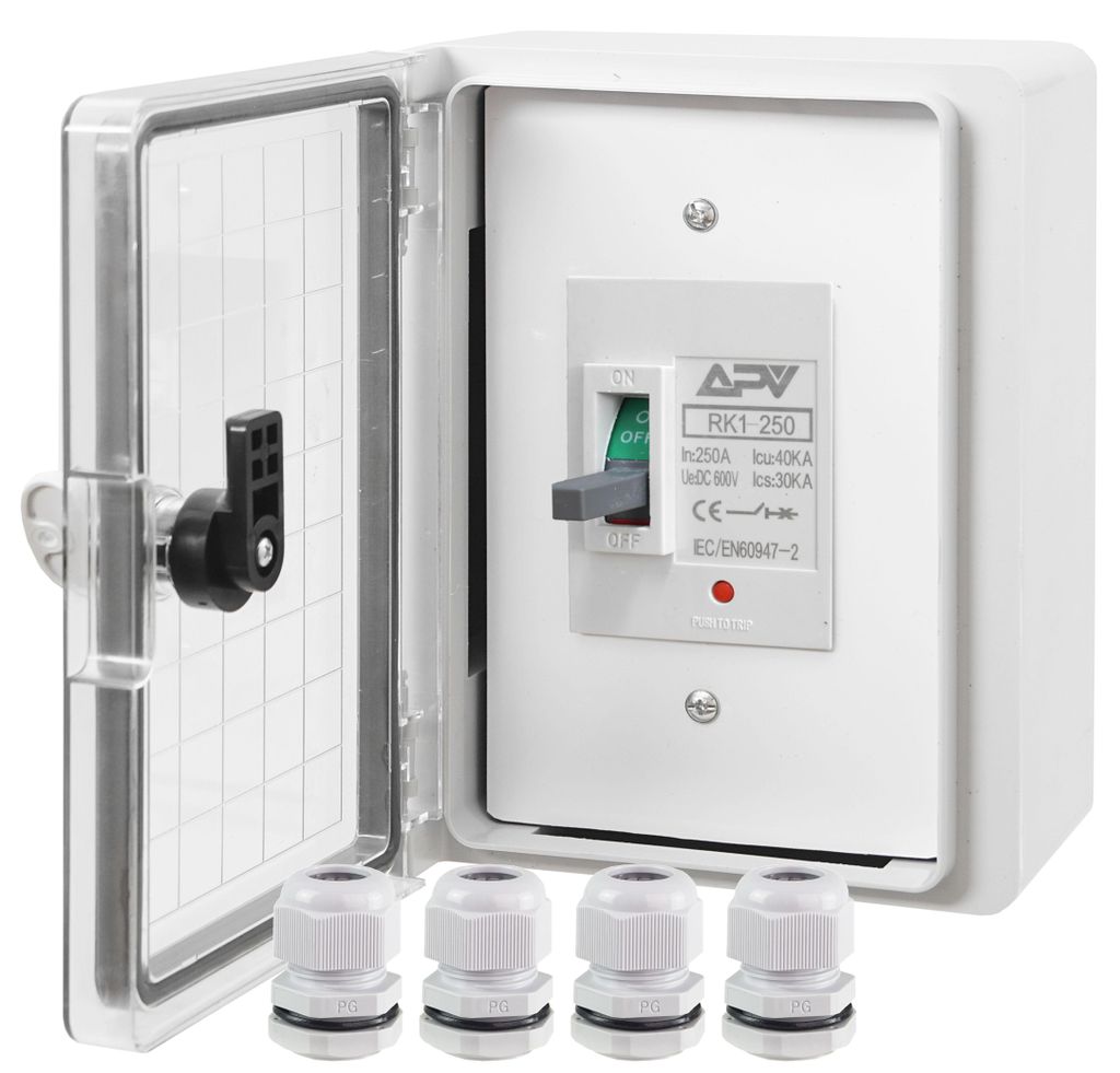 MCCB DC Leitungsschutzschalter 250A / 600V DC 2Polig mit Produktbild 