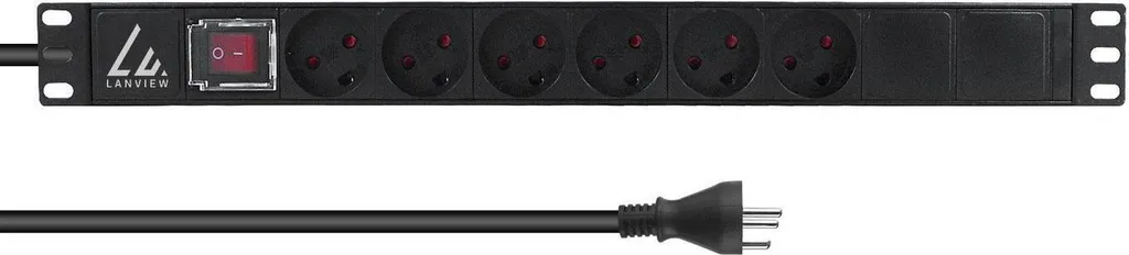 Gérez votre énergie en rack 19'' avec la multiprise 13A Lanview 1U