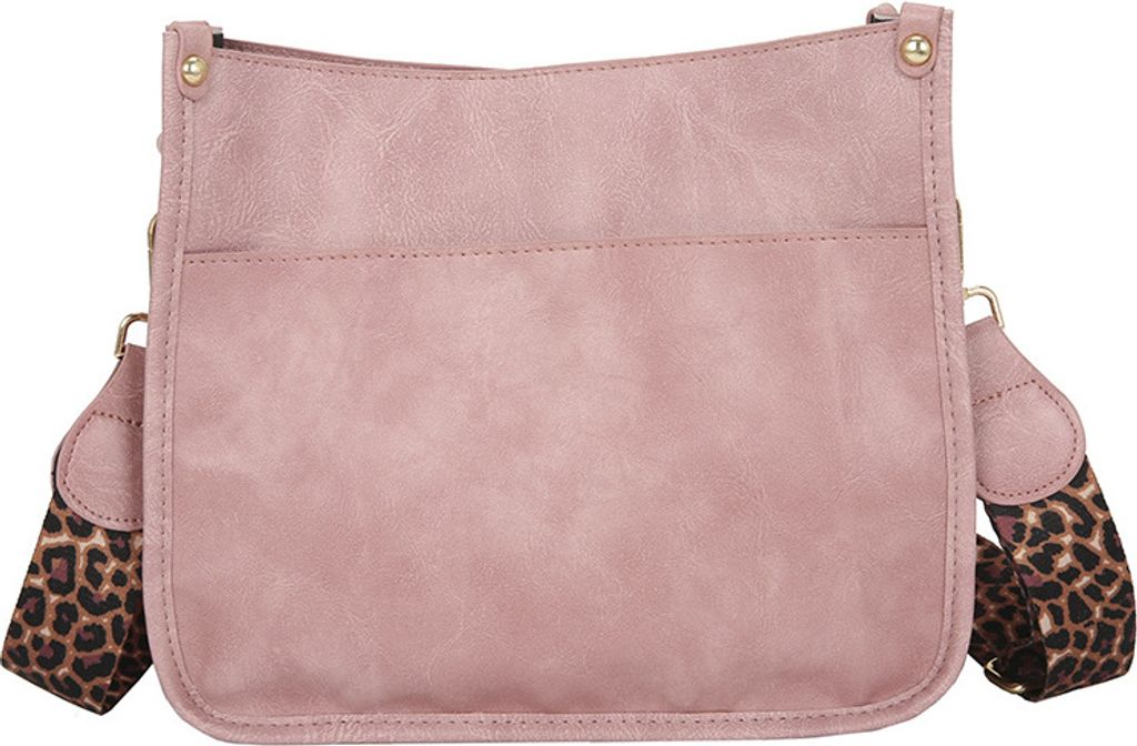 (Rosa) Damen Crossbody Handtaschen Mode Umhängetasche Geldbörse für Damen mit verstellbarem Riemen