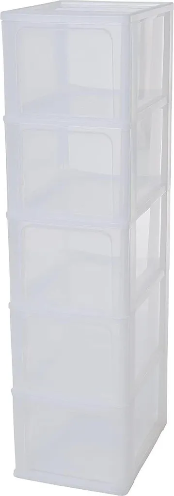 Tour de rangement 35 cm Iris avec tiroirs amovibles pour la maison
