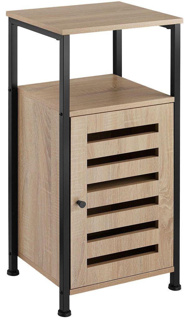 tectake® Beistellschrank Durham 38,5 x 31,5 x 81 cm Produktbild 