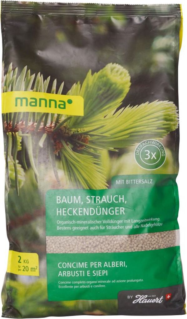 Manna Baum-Strauch-Heckendünger 2 kg für ca. 20 m²