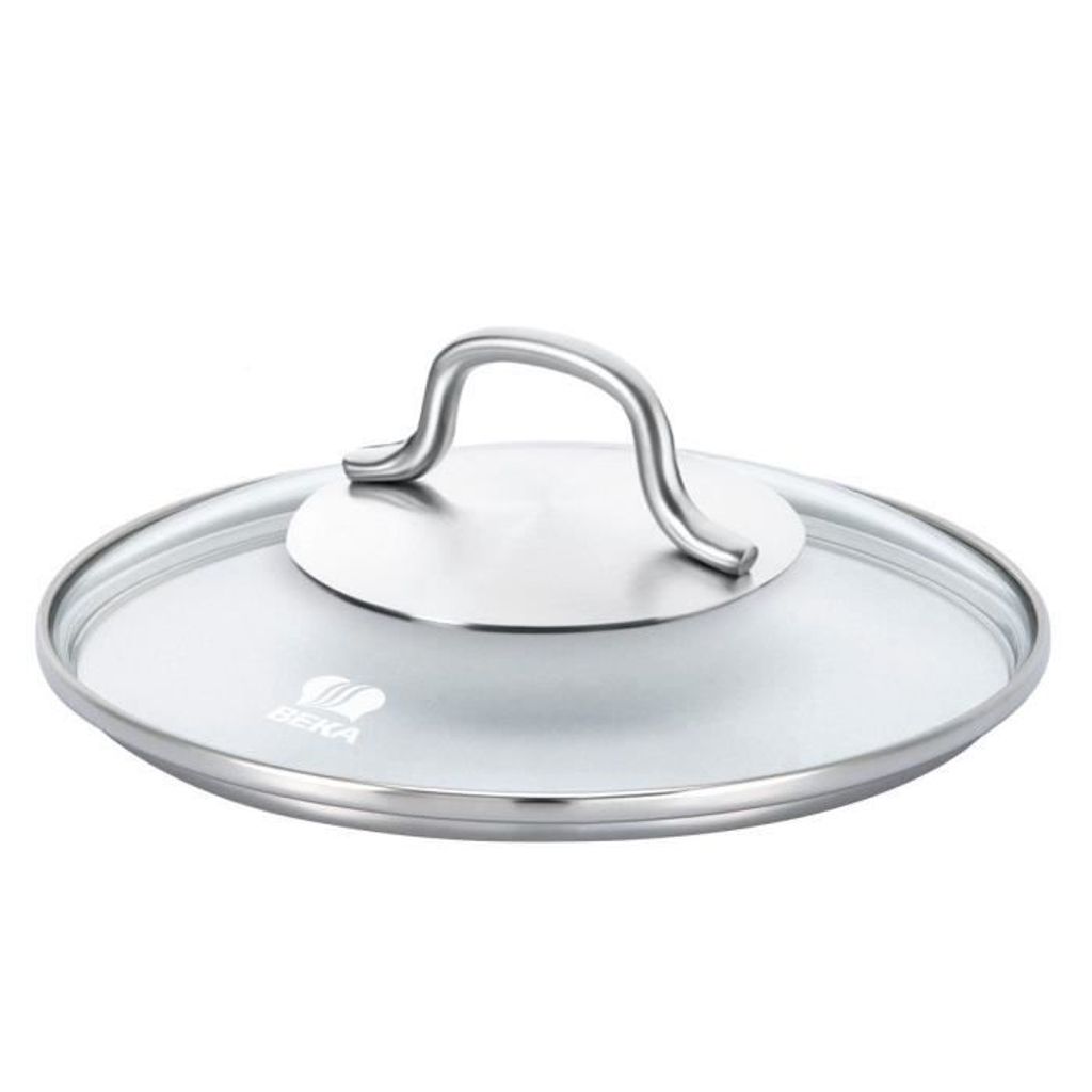 BEKA Kristallglasdeckel - Ø 20 cm - Transparent und grau