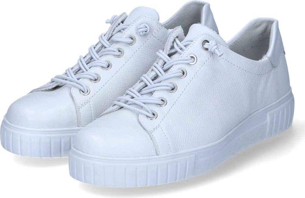 Semler Damen Low Sneaker PAMELA Weiß Glattleder Größe: 7 Produktbild 