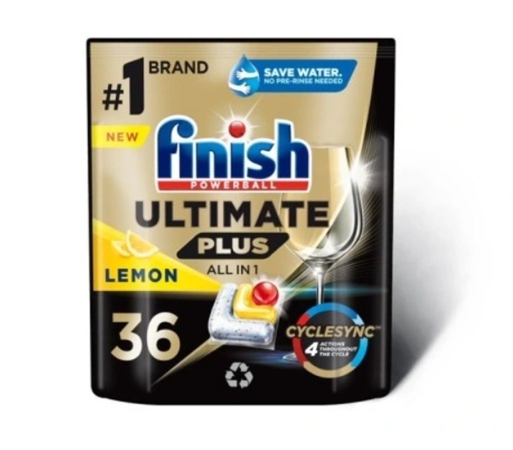Finish Ultimate Plus Geschirrspül-Kapseln Zitrone, 36 Stück