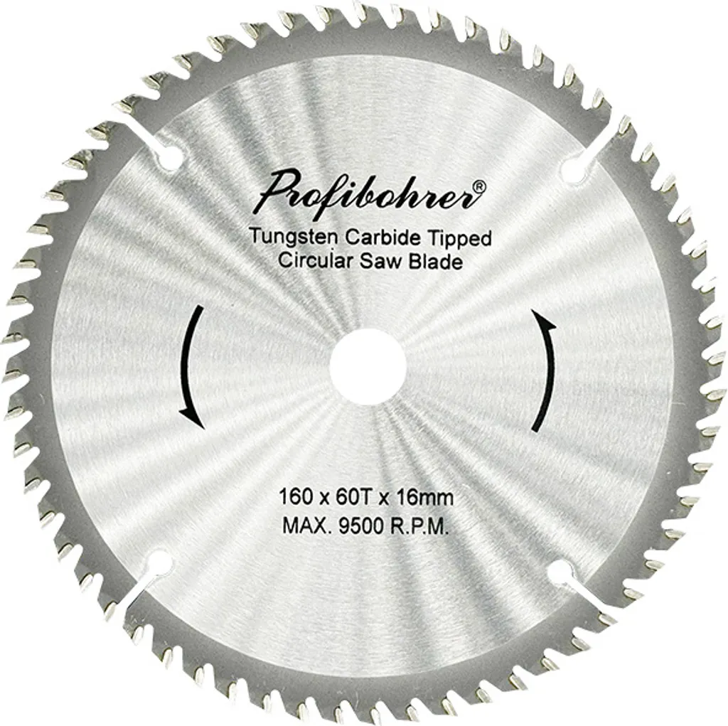 Lama Circolare Metallo Duro 160mm x 16mm D60 Taglio Legno Netto