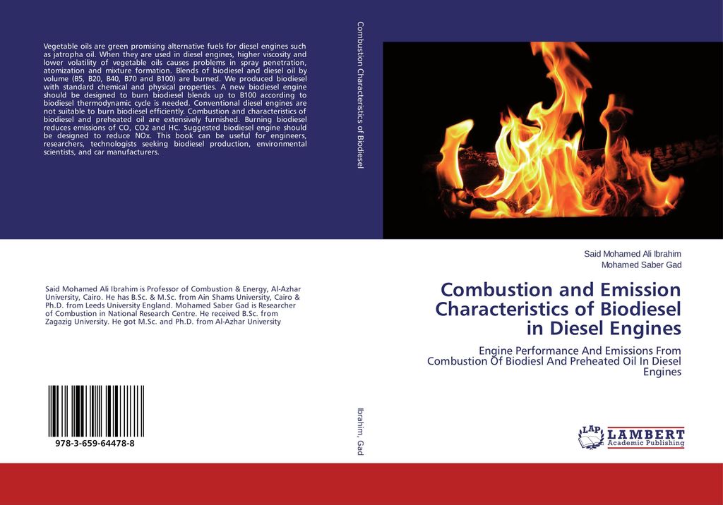 Combustion and Emission Characteristics of Biodiesel in Diesel Engines