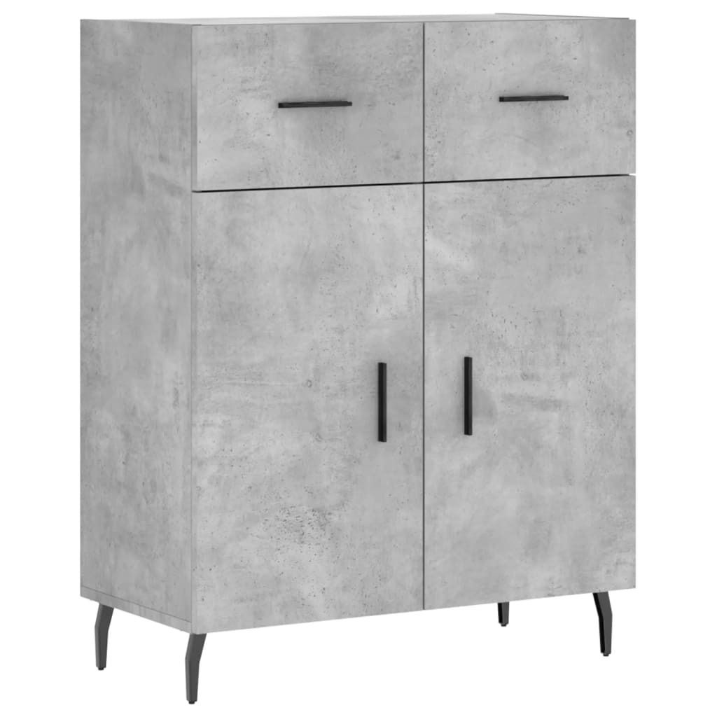 Sideboard Betongrau 69,5x34x90 cm Holzwerkstoff