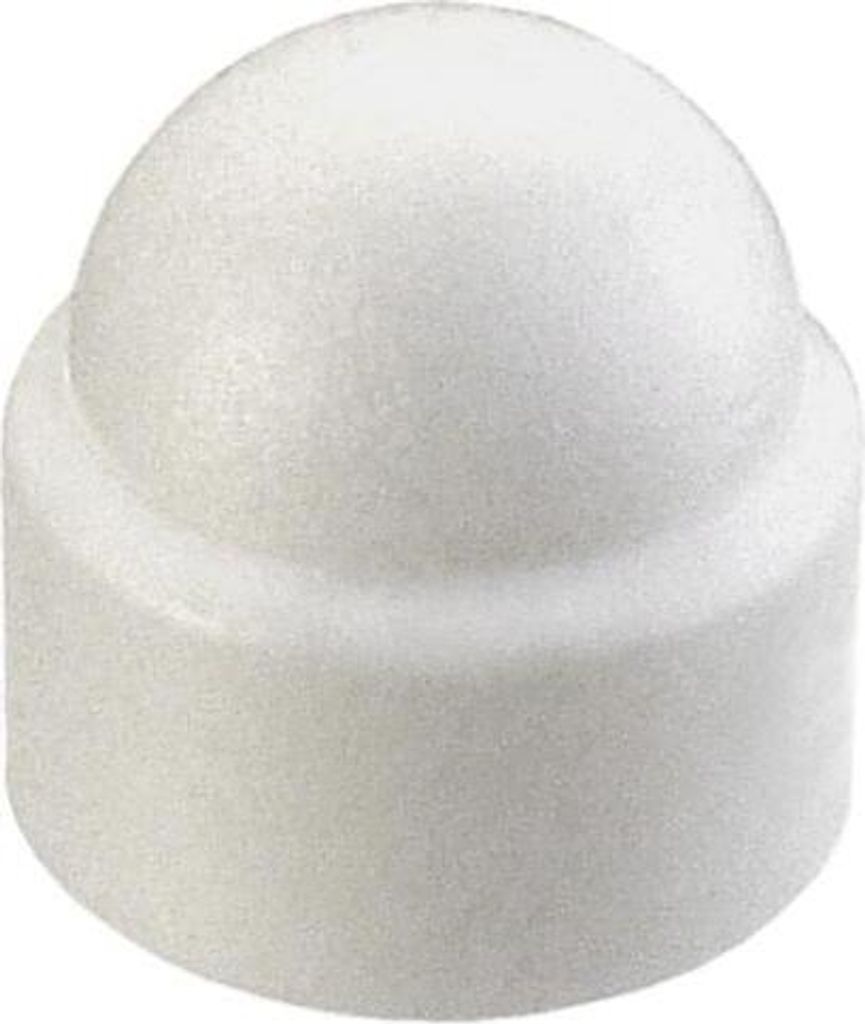 Connex Abdeckkappen M10 für Sechskantschrauben rund weiß - 6 Stk.