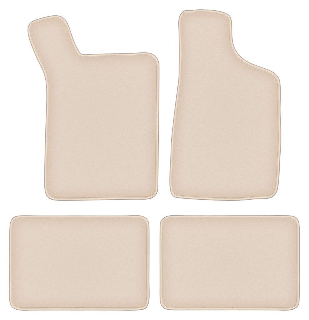 DURBAN Beige Velours-Fußmatten-Set für Renault 21 Limousine Produktbild 