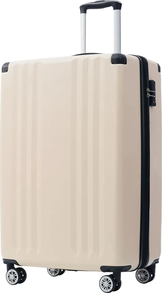 Valise Cabine Rigide ABS avec Serrure TSA et 4 Roues 360° - 56cm