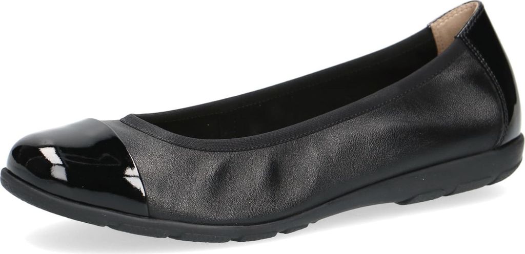 Caprice Lederballerina - Schwarz Glattleder Größe: 38 Normal