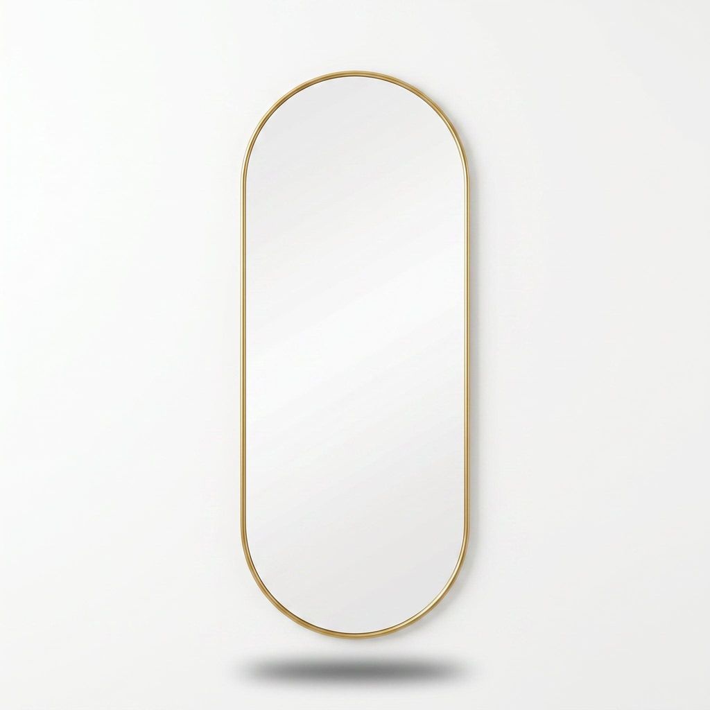 SensaHome Ovaler Wandspiegel – Minimalistisches Design – Produktbild 