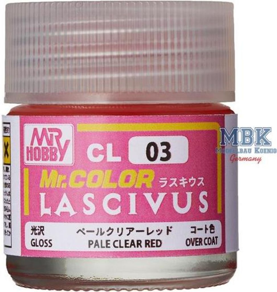 Mr Hobby - Gunze Mr Hobby -Gunze Mr. Color Lascivus (10 ml) Pale Clear Red