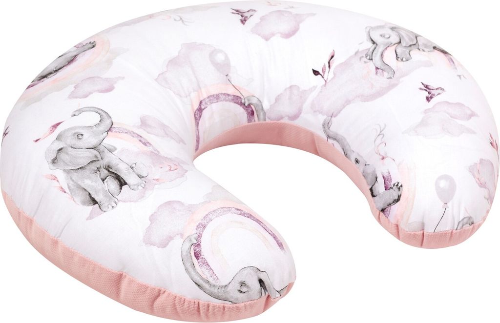 Bellochi Stillkissen mit Bezug - Baumwolle und Samt - - Baby Lagerungskissen - Kuschelkissen - 40x60 cm Multifunktionale Positionierung - Habarigani