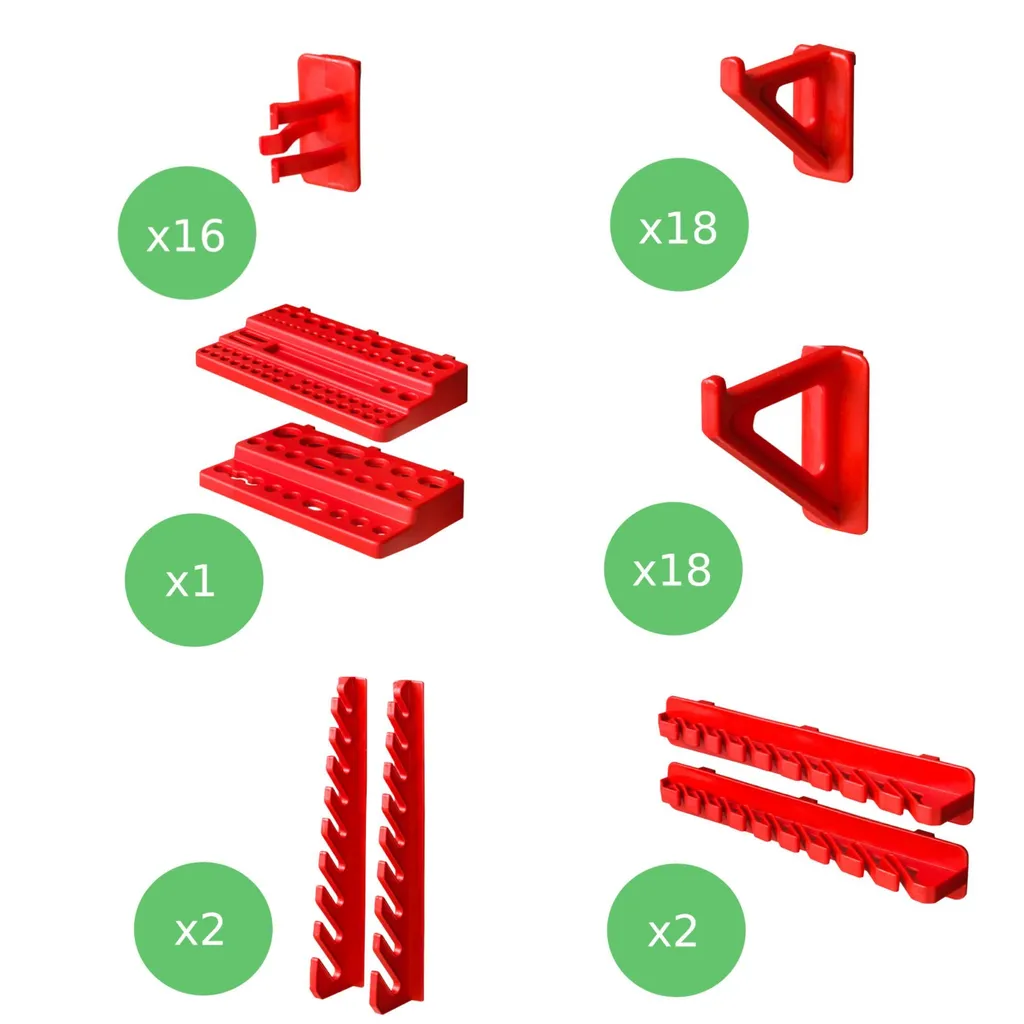 Solution de rangement pour petits outils : Mur d'Atelier 68 pièces - 3