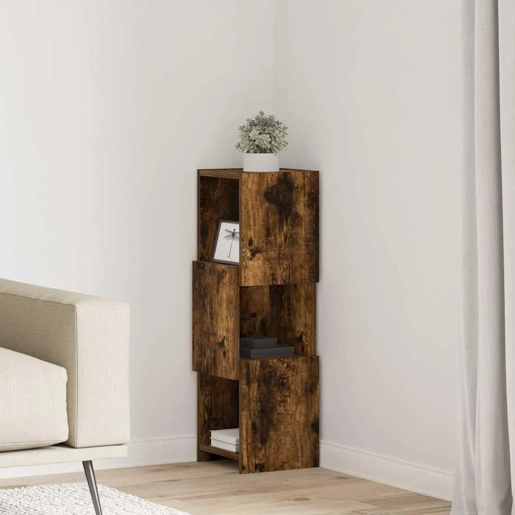 Cassettiera Bianca 25x25x80cm Legno - Arredo Bagno Angolare CC2925
